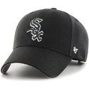 casquette-courbee-noire-avec-logo-noir-et-blanc-snapback-avec-logo-noire-chicago-white-sox-mlb-mvp-47-brand