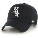 casquette-courbee-noire-chicago-white-sox-mlb-clean-up-47-brand
