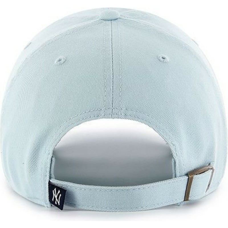 casquette-courbee-bleue-claire-new-york-yankees-mlb-clean-up-47-brand