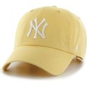 casquette-courbee-jaune-new-york-yankees-mlb-clean-up-47-brand
