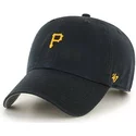 casquette-courbee-noire-avec-mini-logo-pittsburgh-pirates-mlb-clean-up-47-brand
