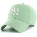 casquette-courbee-verte-claire-new-york-yankees-mlb-clean-up-47-brand