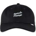 casquette-courbee-noire-ajustable-texting-beach-please-djinns