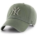 casquette-courbee-verte-claire-avec-logo-vert-new-york-yankees-mlb-clean-up-47-brand