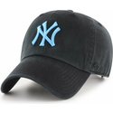 casquette-courbee-noire-avec-logo-bleu-new-york-yankees-mlb-clean-up-47-brand