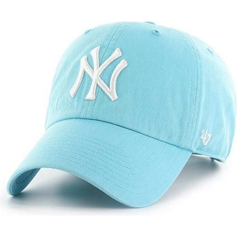 casquette-courbee-bleue-caraibes-new-york-yankees-mlb-clean-up-47-brand