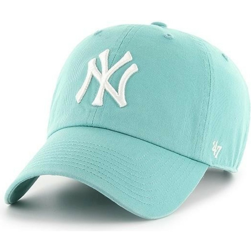 casquette-courbee-bleue-lune-new-york-yankees-mlb-clean-up-47-brand