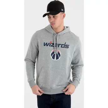 Sweat à capuche gris Pullover Hoody Washington Wizards NBA New Era