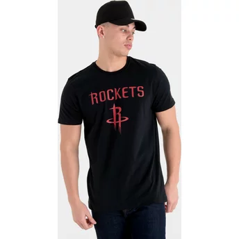T-shirt à manche courte noir Houston Rockets NBA New Era