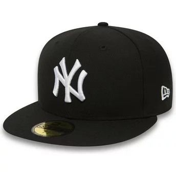 Casquette plate noire ajustée 59FIFTY Essential New York Yankees MLB New Era