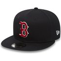 casquette-plate-bleue-marine-snapback-9fifty-essential-boston-red-sox-mlb-new-era