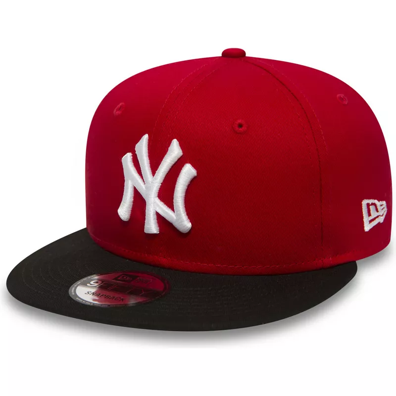 Casquette plate rouge snapback 9FIFTY Cotton Block New York