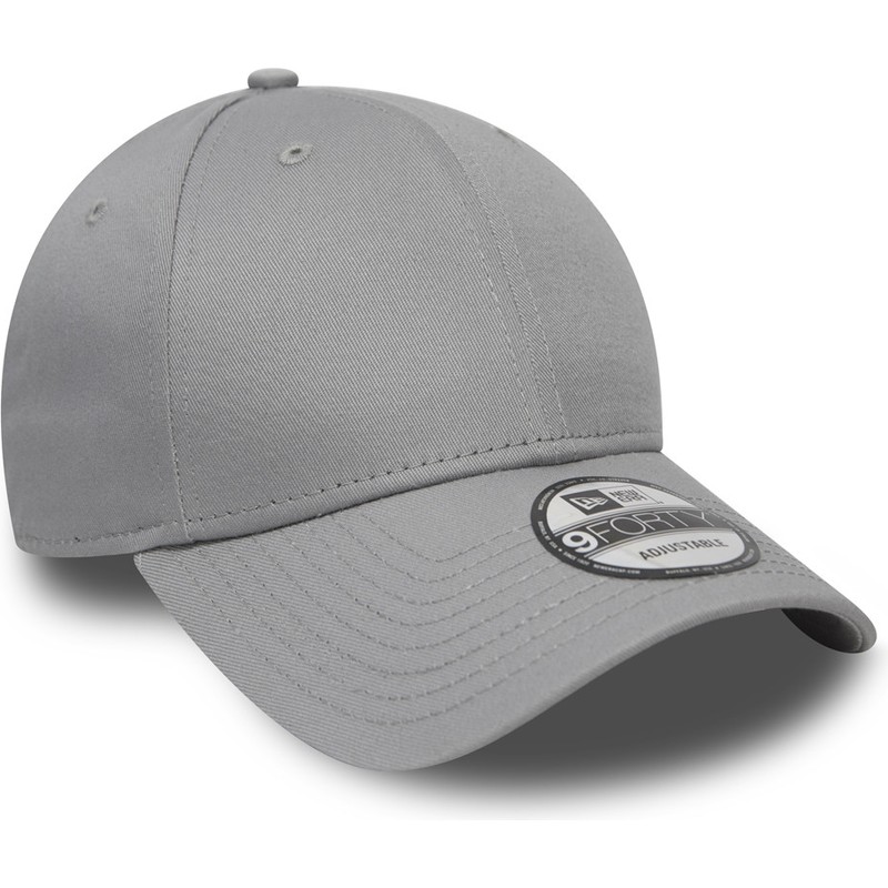 casquette-courbee-grise-ajustable-9forty-basic-flag-new-era