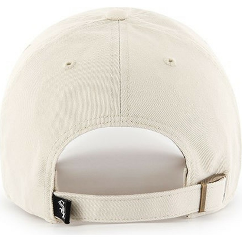 casquette-courbee-creme-chicago-white-sox-mlb-clean-up-47-brand