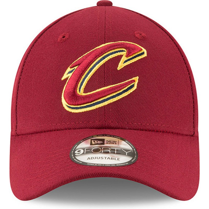 casquette-courbee-rouge-ajustable-9forty-the-league-cleveland-cavaliers-nba-new-era