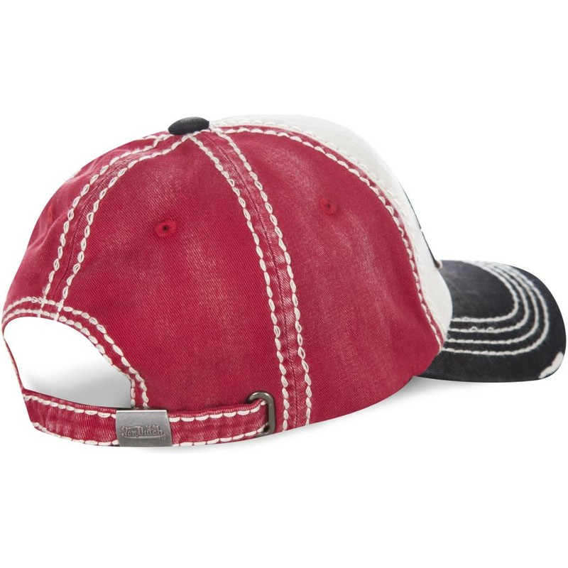 casquette-courbee-blanche-rouge-et-noire-ajustable-dylan01-von-dutch