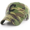 casquette-courbee-camouflage-avec-logo-noir-cleveland-indians-clean-up-unwashed-47-brand