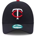 casquette-courbee-bleue-marine-ajustable-9forty-the-league-minnesota-twins-mlb-new-era