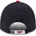 casquette-courbee-bleue-marine-ajustable-9forty-the-league-minnesota-twins-mlb-new-era