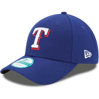 Casquette courbée bleue ajustable 9FORTY The League Texas Rangers MLB New Era