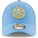 casquette-courbee-bleue-claire-ajustable-9forty-the-league-denver-nuggets-nba-new-era