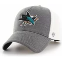 casquette-courbee-grise-san-jose-sharks-nhl-mvp-haskell-47-brand