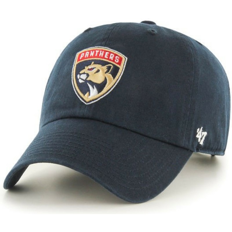 casquette-courbee-bleue-marine-florida-panthers-nhl-clean-up-47-brand