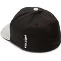 casquette-courbee-noire-ajustee-avec-logo-et-visera-grise-full-stone-xfit-storm-volcom