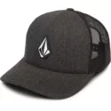 casquette-trucker-noire-full-stone-cheese-charcoal-heather-volcom