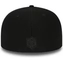 casquette-plate-noire-ajustee-59fifty-black-coll-new-england-patriots-nfl-new-era