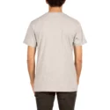 t-shirt-a-manche-courte-gris-avec-le-logo-du-cercle-stone-blank-heather-grey-volcom