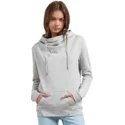 sweat-a-capuche-gris-walk-on-by-high-neck-heather-grey-volcom