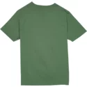 t-shirt-a-manche-courte-vert-pour-enfant-crisp-stone-dark-kelly-volcom