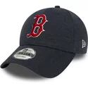 casquette-courbee-bleue-marine-ajustable-9forty-the-league-winterised-boston-red-sox-mlb-new-era