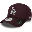 casquette-courbee-grenat-snapback-ripstop-a-frame-los-angeles-dodgers-mlb-new-era