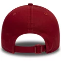 casquette-courbee-rouge-ajustable-avec-logo-noir-9forty-essential-new-york-yankees-mlb-new-era