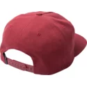 casquette-plate-rouge-snapback-righteous-burgundy-volcom