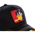 casquette-courbee-noire-snapback-daffy-duck-daf3-looney-tunes-capslab