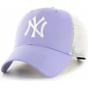casquette-trucker-violette-lavande-mvp-flagship-new-york-yankees-mlb-47-brand