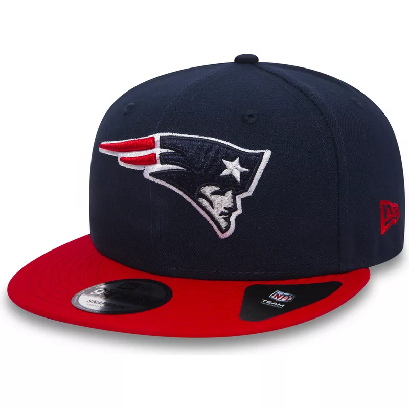 casquette-plate-bleue-marine-snapback-avec-visiere-rouge-9fifty-team-new-england-patriots-nfl-new-era