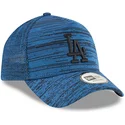 casquette-courbee-bleue-ajustable-avec-logo-noir-9forty-a-frame-engineered-fit-los-angeles-dodgers-mlb-new-era