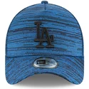 casquette-courbee-bleue-ajustable-avec-logo-noir-9forty-a-frame-engineered-fit-los-angeles-dodgers-mlb-new-era
