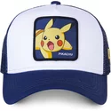 casquette-trucker-blanche-et-bleue-pikachu-pik8-pokemon-capslab