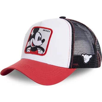Casquette trucker blanche, noire et rouge pour enfant Mickey Mouse KID_MIC4 Disney Capslab