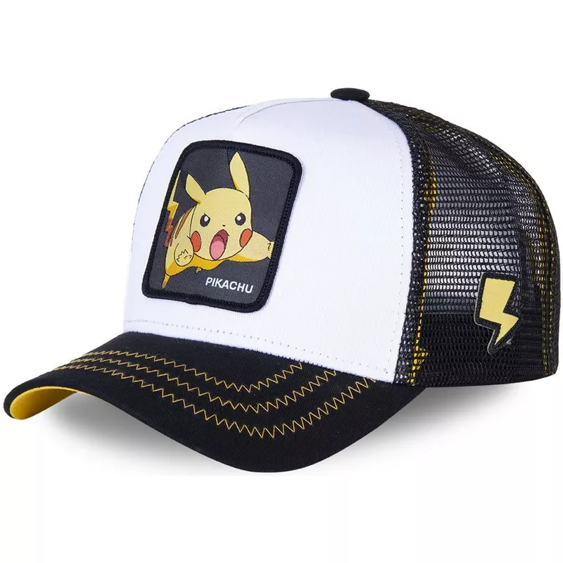 Bonnet brodé Pokemon Pikachu avec oreilles pour enfants 
