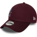 casquette-courbee-grenat-ajustable-9forty-coyote-et-bip-bip-looney-tunes-chase-new-era