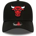 casquette-trucker-noire-dark-base-team-a-frame-chicago-bulls-nba-new-era