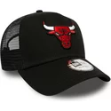casquette-trucker-noire-dark-base-team-a-frame-chicago-bulls-nba-new-era