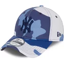 casquette-courbee-camouflage-bleue-ajustable-avec-logo-noir-9forty-new-york-yankees-mlb-new-era