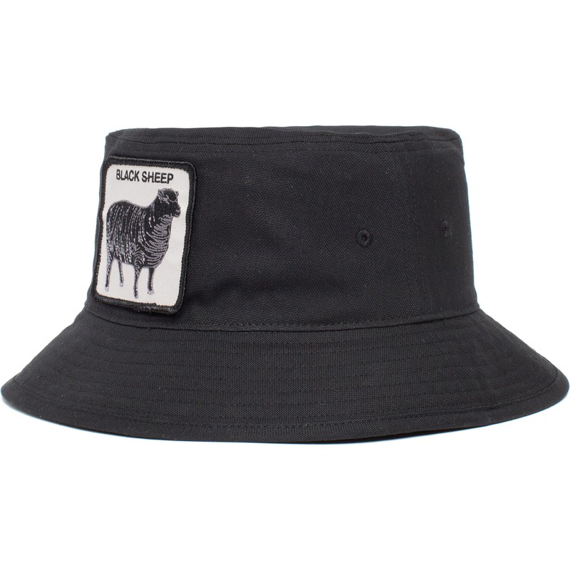 Chapeau seau noir mouton Black Sheep 